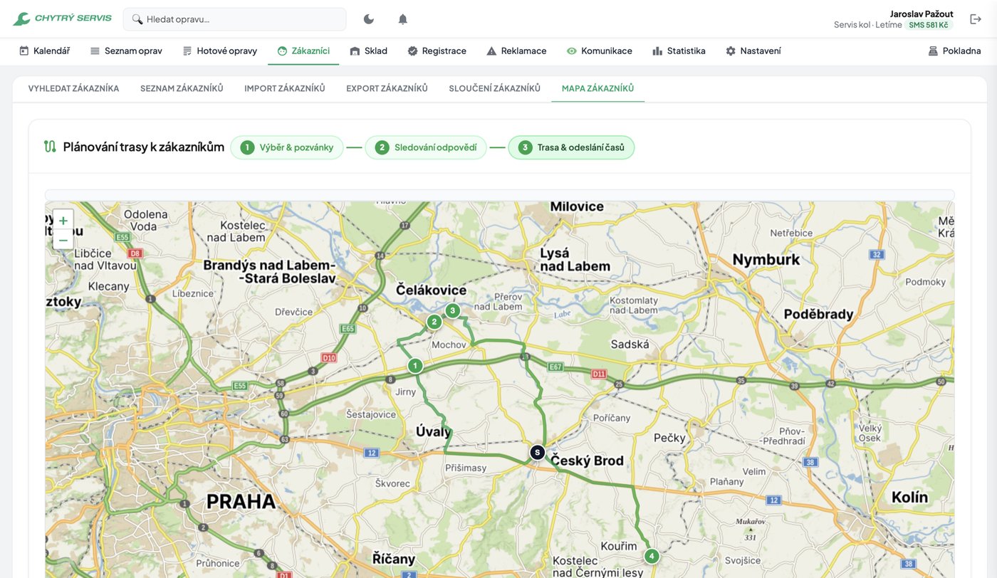 Jezdíte k zákazníkům? Naplánujte si celou trasu pohodlně za 15 minut